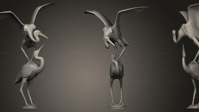 Bird figurines (Reihergruppe, STKB_0124) 3D models for cnc